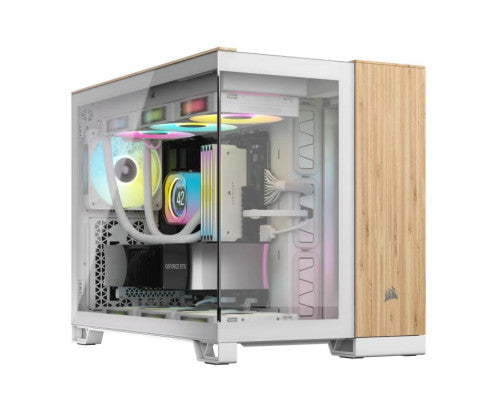 Corsair CC-9011288-WW unité centrale Midi Tower Bambou, Blanc