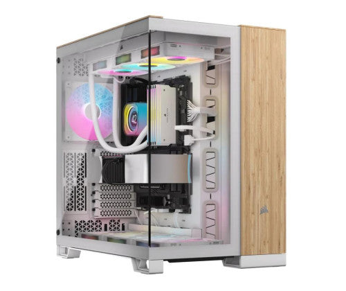 Corsair CC-9011284-WW unité centrale Midi Tower Bambou, Blanc